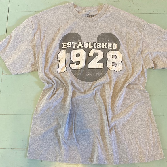 Grey Mickey Mouse 1928 tshirt - Picture 1 of 4